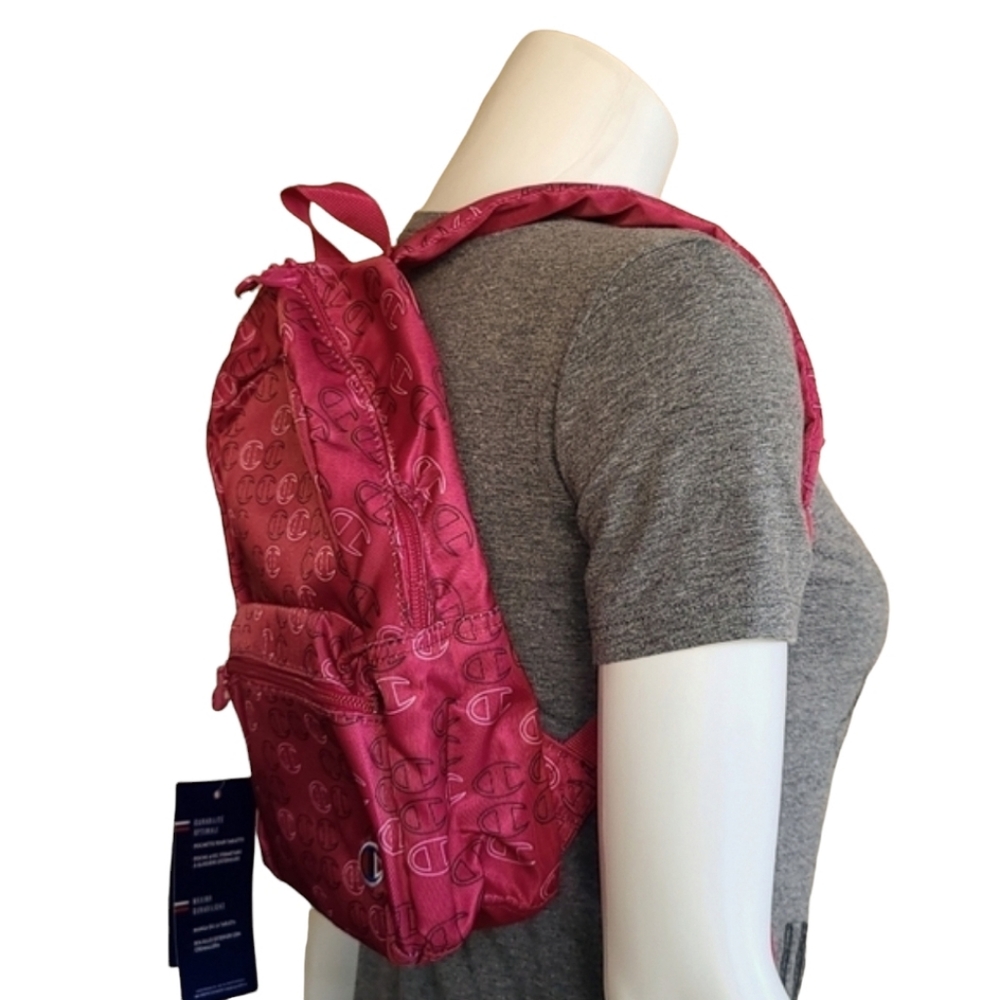CHAMPION Supercize All Over Logo Mini Backpack Sling Bag Purse Travel School - Picture 7 of 16